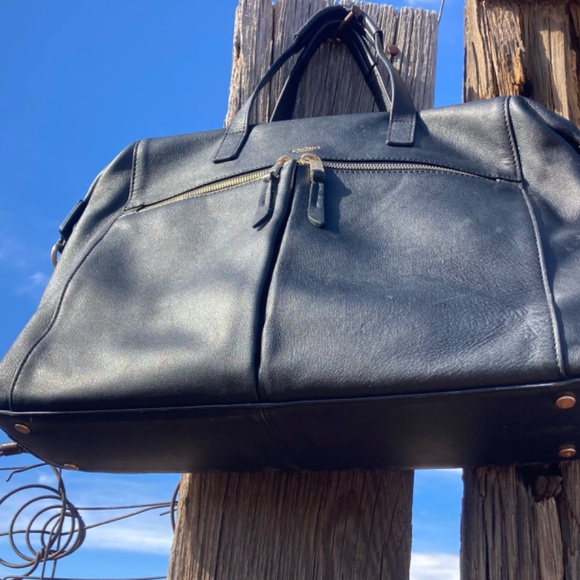 KNOMO LONDON - AUDLEY Designer Black Leather Laptop Briefcase Bag *SOLD OUT* - Picture 3 of 10